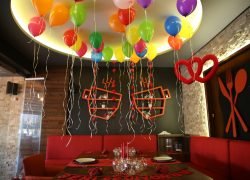 Renkli Uçan Balon Süsleme İzmir